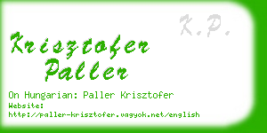 krisztofer paller business card